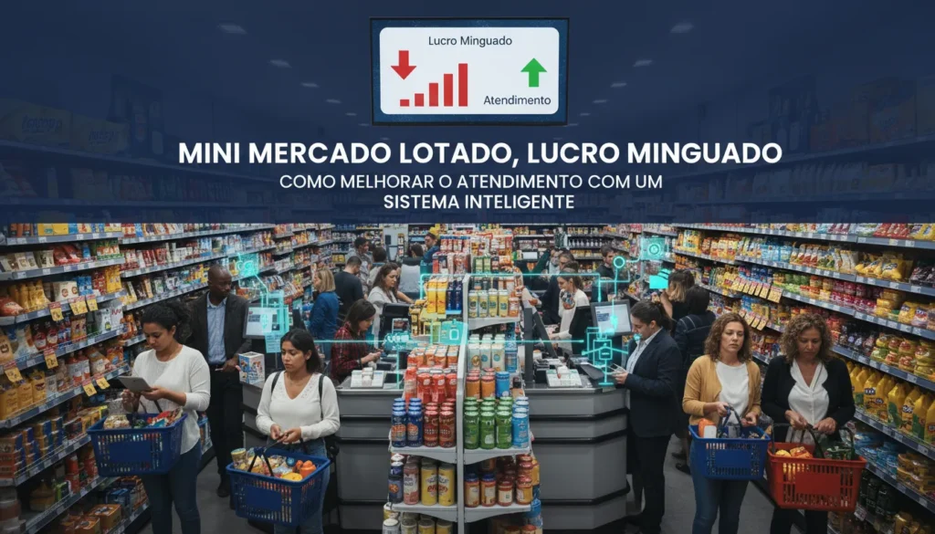 Mini Mercado Lotado, Lucro Minguado: Como Melhorar o Atendimento com um Sistema Inteligente